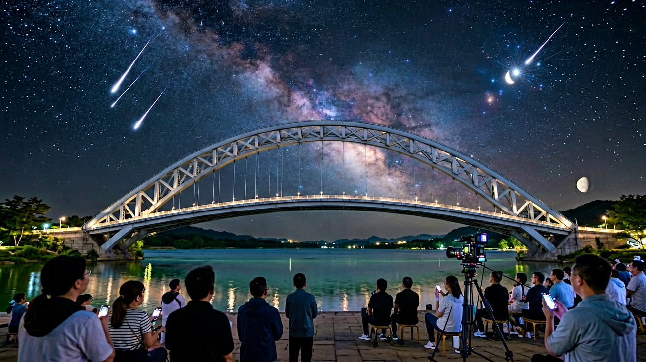 银河拱桥夏季星空